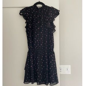 1.STATE Smocked-Neck Flutter Sleeve Dress